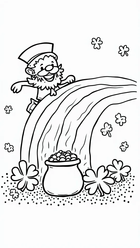 coloriage de la Saint-Patricks pour les tout-petits